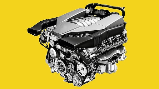 Motor de auto con inyectores de combustible