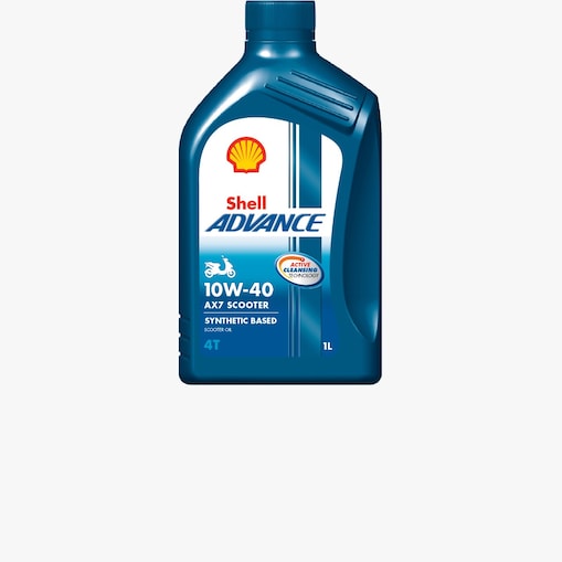 Foto del envase de Shell Advance 4T AX7 Scooter