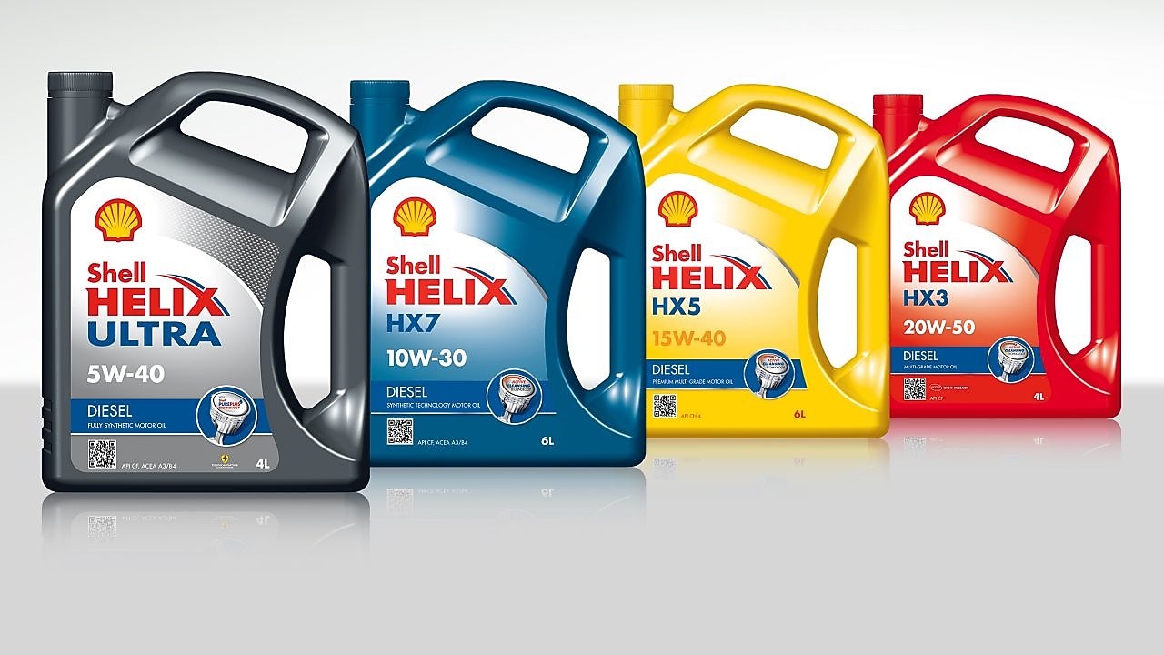 Gama de lubricantes Shell Helix Diesel
