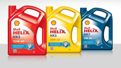 Gama de lubricantes Shell Helix Alto kilometraje