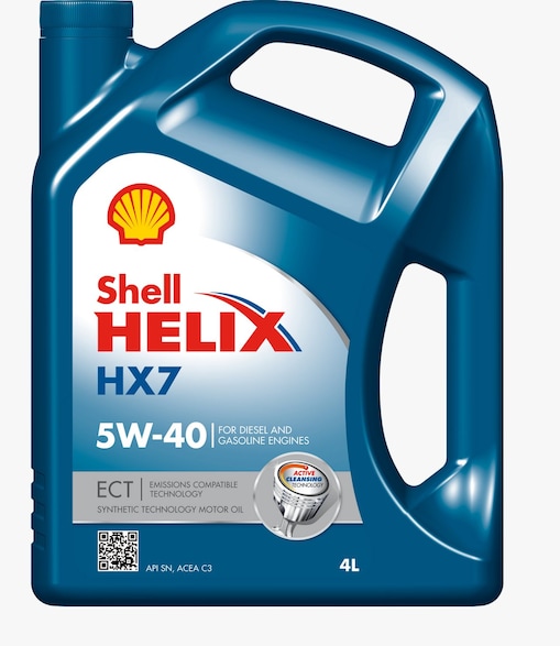 Foto del envase de Shell Helix HX7 ECT 5W-40