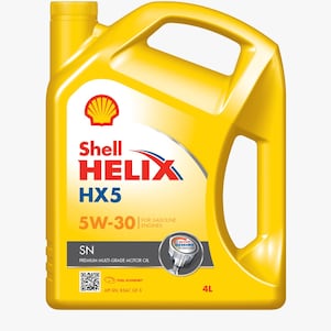 Foto del envase de Shell Helix HX5 SN 5W-30