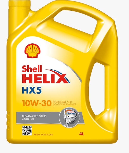 Foto del envase de Shell Helix HX5 10W-30