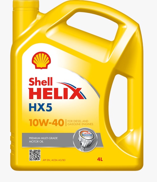 Foto del envase de Shell Helix HX5 10W-40